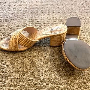 SCHUTZ Ana Kate Cork Sandals, like new!